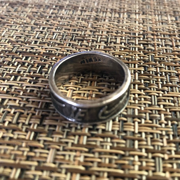 Vintage Sterling Silver Nike Ring Stamped 925 - Picture 3 of 10